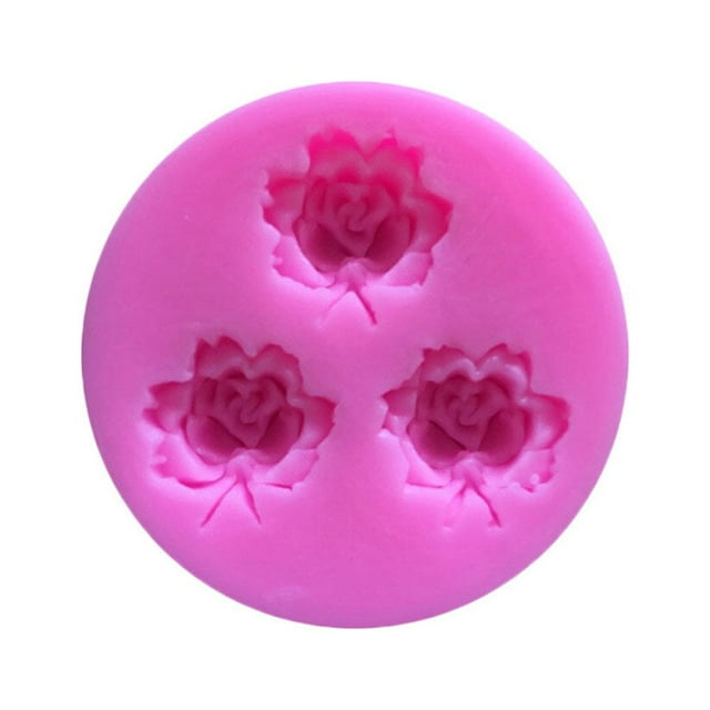 Cookie en Silicone de Modèle de Fleur de Rose 3D en Forme de Gâteau en Forme de Rose 3D Moules à Chocolat Outils de Cuisson Faits à la Main Moule à Savon