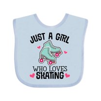 Inktastic Just a Girl Who Loves Skating Girls Baby Bib