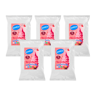 Sunkist Fraise Soft Servir Mélange 2lb - Délice d'Été Doux Parfait pour les Desserts Faits Maison