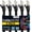 Black, variant on Cmple - 5 Pack Cat6 Ethernet Cable 10 ft, High Speed Cat6 Internet Network Cord, Ethernet Patch Cables, Computer LAN Wire with Snagless RJ45 Connectors - Blue