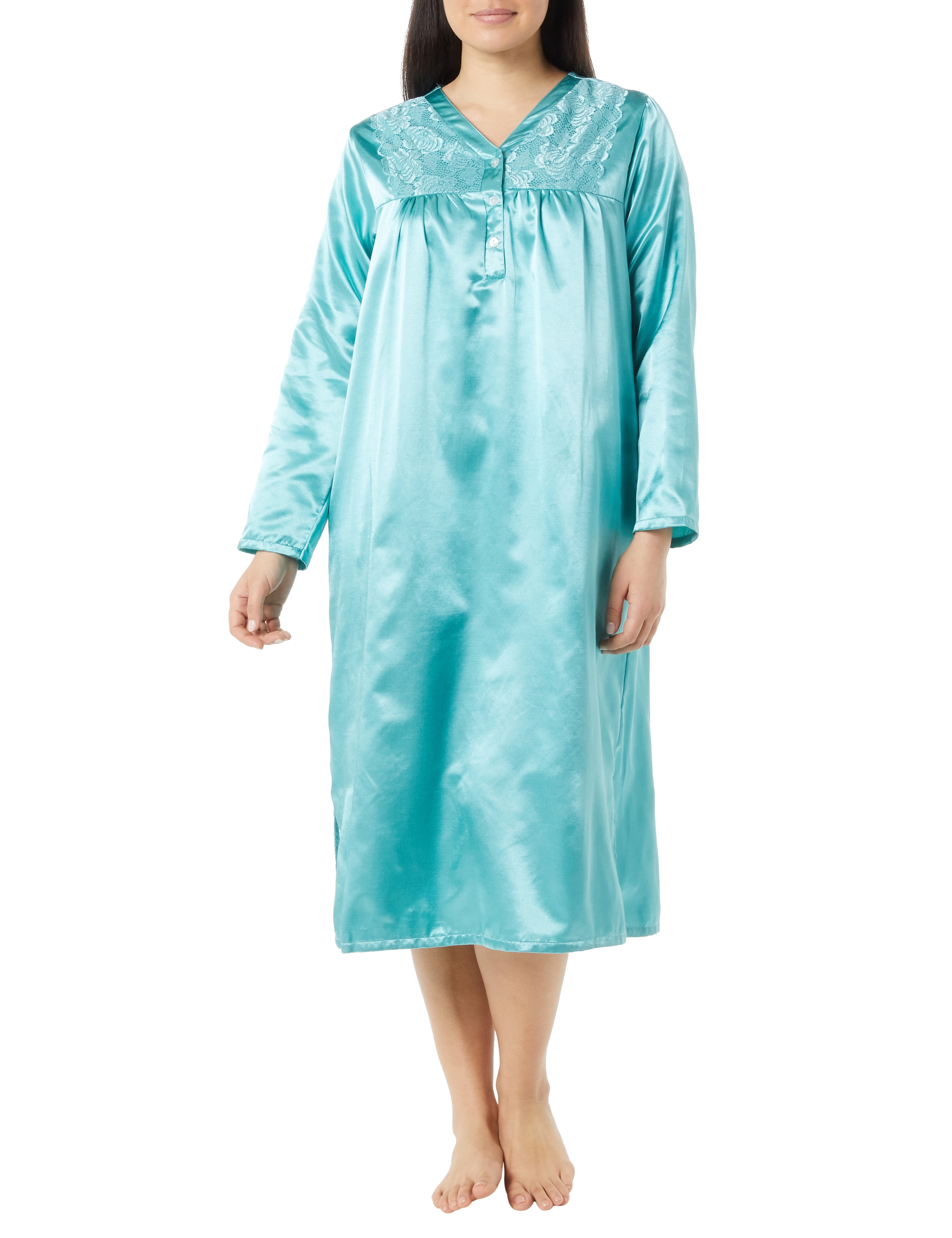 Woman maternity nightdress nightwear with two sides buttons and short sleeve M46 