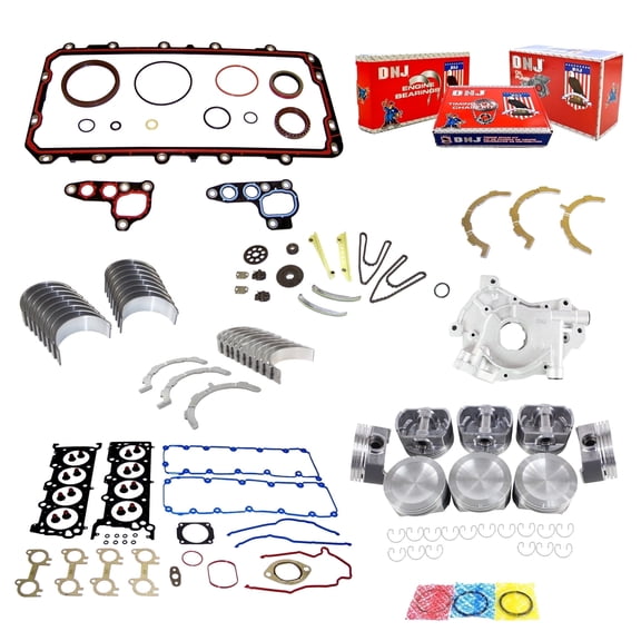 DNJ EK4157M Master Engine Rebuild Kit Fits Cars & Trucks 1999-2000 Ford Mustang 4.6L SOHC V8 16V 281cid VIN X
