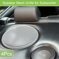 thumbnail image 2 of Unique Bargains 4 Pcs Universal 7 Inch Speaker Grills Mesh for Audio Subwoofer 183x193x11mm Grille without Frame White, 2 of 8