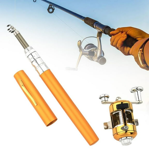 2024 Pen Style Pocket Fishing Rod Portable Aluminum Alloy Mini Telescopic Outdoor Angling Gear Compact Travel Design