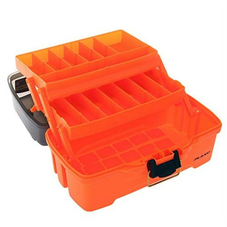 Plano PLAMT6221 2-Tray Tackle Box with Dual Top Access, Smoke