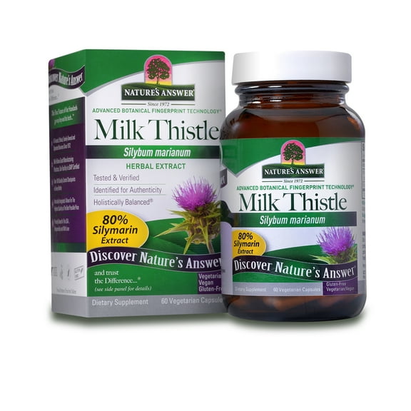 Milk Thistle, 60 Vegetarian Capsules, Nature's Answer
