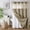 Beige, variant on No Hook Shower Curtain with Snap in Fabric Liner, Waffle Weave Heavy Duty Thick Shower Curtains with Mesh Top Window, Hotel Style Waterproof Bathroom Curtain Set, 72 x 75 Inch, Brown