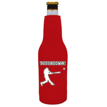 

Touchdown Baseball Beer Bottle Coolie (Red)