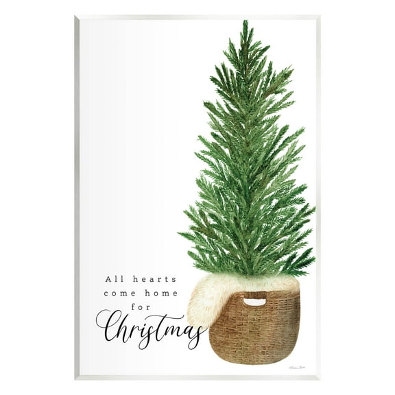 All Hearts Home For Christmas Phrase Holiday Graphic Art Unframed Art Print Wall Art