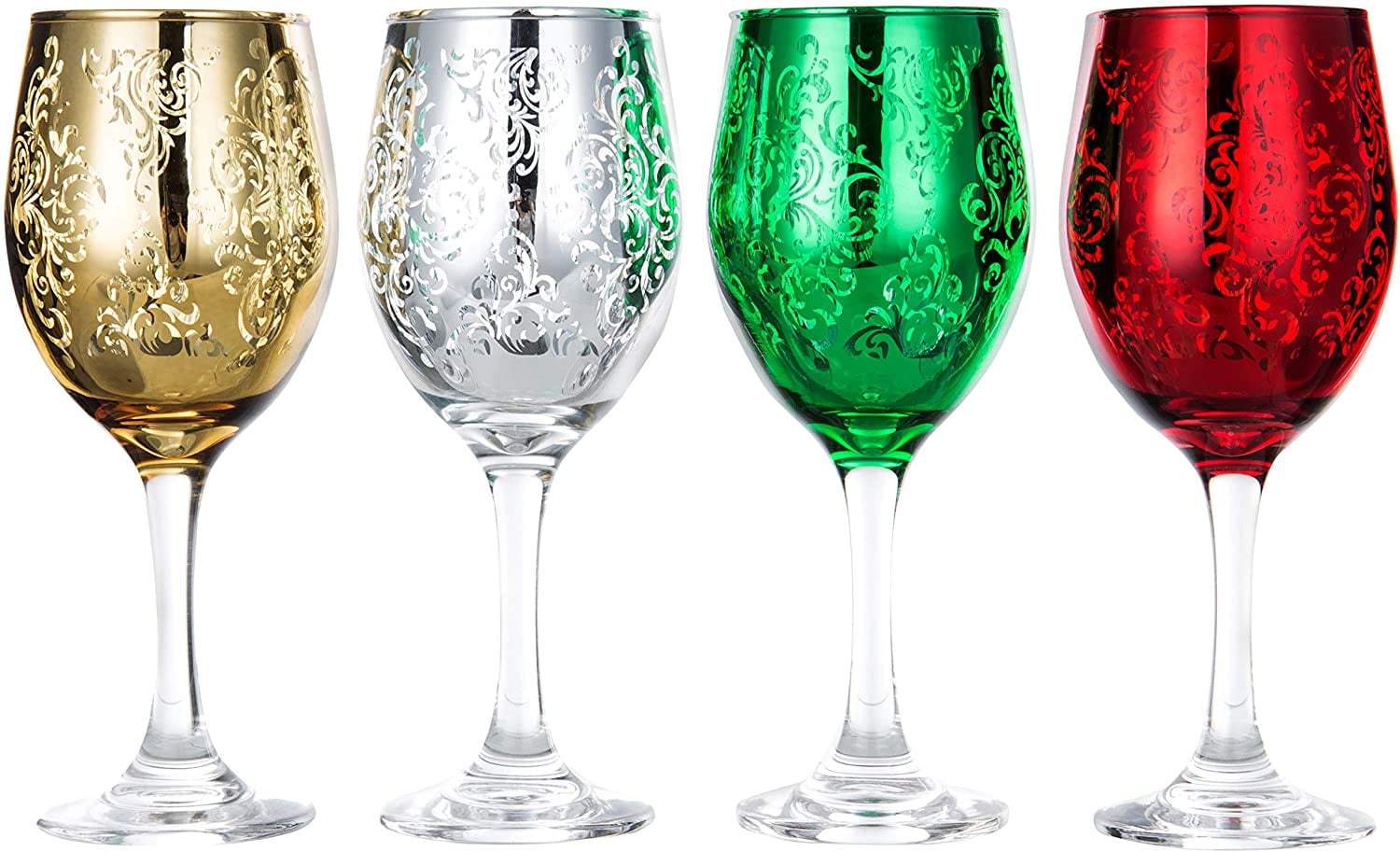 colored wine glasses