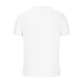 thumbnail image 4 of LYEAA Mens Tees Short Sleeve Three Buttons Crew Neck Athletic Workout Fitted Summer Pullover T-shirts Solid Training Casual Soft Comfortable Breathable Men's Tops White L, 4 of 5