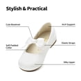 thumbnail image 2 of Zapatos de Vestir para Niña DREAM PAIRS SOPHIA-22 Blanco con Moño Talla 3, 2 of 6