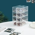 thumbnail image 1 of Glasses Case Display Multi-layer Transparent Storage Organizer for Home Supermarket Shop, 1 of 6