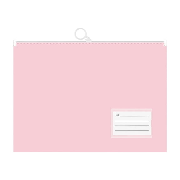 Tunhigl A4 Plastic Zipper File Folder, Waterproof Storage Folder for Documents, Office & Travel