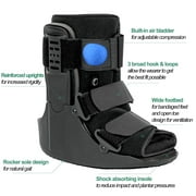 Air Walker Boot Fracture Boot Short Walking Protective Boot Fits Left or Right Foot Ankle for Injuries Fractures Sprains Black