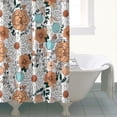 thumbnail image 4 of Pioneer Flower Floral Print Pattern Shower Curtain 72"x84" ,Bathroom Decorative Shower Curtains Set with 12 Hooks,Modern Waterproof Washable Shower Curtain, 4 of 6