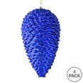 thumbnail image 3 of Vickerman 7" Cobalt Blue Matte Glitter Pinecone Christmas Ornament, 4 per pack, 3 of 3