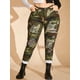 thumbnail image 2 of Camo corbata tinte rasgado más pantalones de tamaño Rosegal Pantalones de talla grande, 2 of 5
