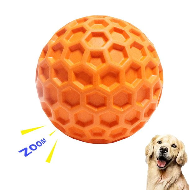 ISENVO Squeaky Dog Ball,Squeaky Dog Toys, Durable Dog Chew Ball, Dog Treat Ball Food Dispensing Toy for Teething, Fit for Small Medium Large Dogs with Non-Toxic Natural Rubber