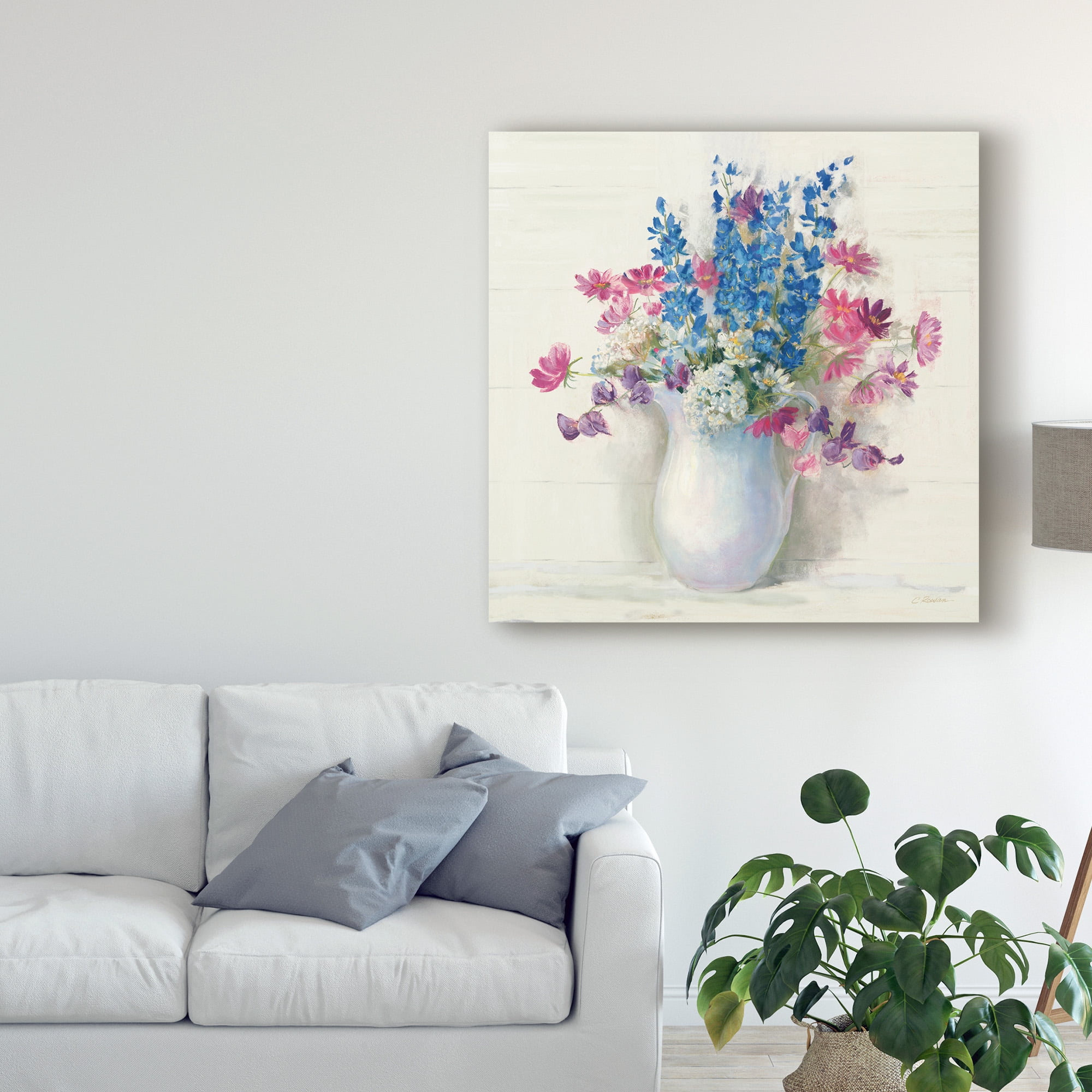 Trademark Fine Art 'Ironstone Bouquet II Bright' Canvas Art by Carol Rowan