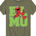 thumbnail image 3 of Sesame Street - Elmo Collegiate - Toddler and Youth Short Sleeve Graphic T-Shirt, 3 of 5