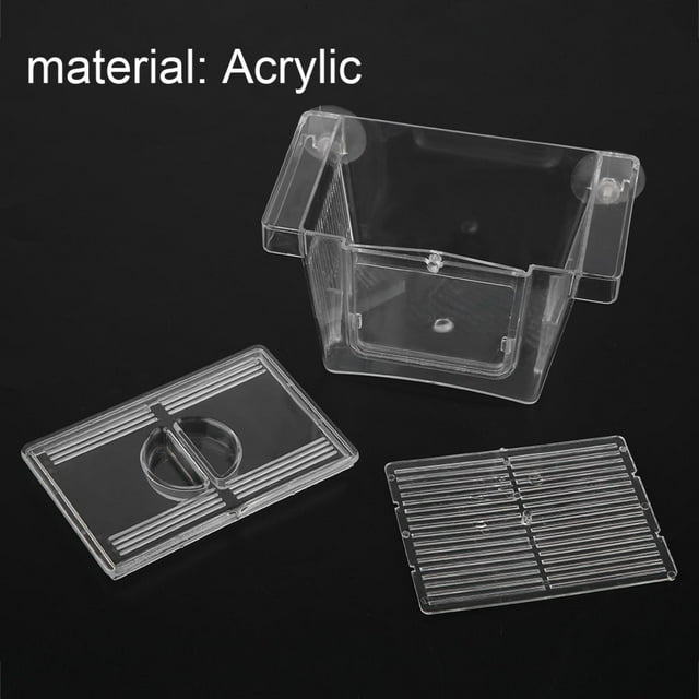 Breeding Box For Fish , Fish Breeding Box Breeder Box Acrylic Fish Hatching Incubator Transparent Fish Isolation Box with Suction Cups For Fishes Betta Shrimp Clownfish Guppy
