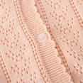 thumbnail image 2 of WIBACKER 1-6T Girls Long Sleeve Botton Down Cardigan Sweater Toddler Kids Cotton Crochet Knit Tops, 2 of 10