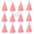 thumbnail image 3 of Darice Pink Tissue Tassel Garland, 12 pcs, 6ft, 3 of 5