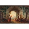 thumbnail image 2 of Félix Ziem 18x13 Gold Ornate Wood Frame and Double Matted Museum Art Print Titled - Serail in Constantinople, the Dance of the Almee (1880 -1900), 2 of 4