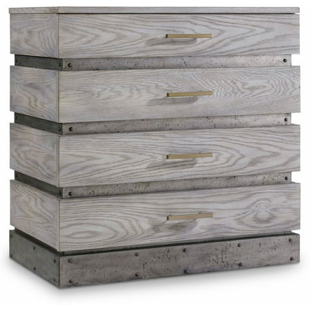 Hooker Furniture 638 50335 Gry Light Wood Gray 32 Wide 4 Drawer