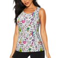 thumbnail image 1 of Fotbe Fun Animal with Unicorn Blusas Sin Mangas para Mujer – Estilo Casual, Corte Suelto, Slim-Fit, Cuello Redondo Deportivo, Tops de Verano para Gimnasio y Yoga-XX-Large, 1 of 7