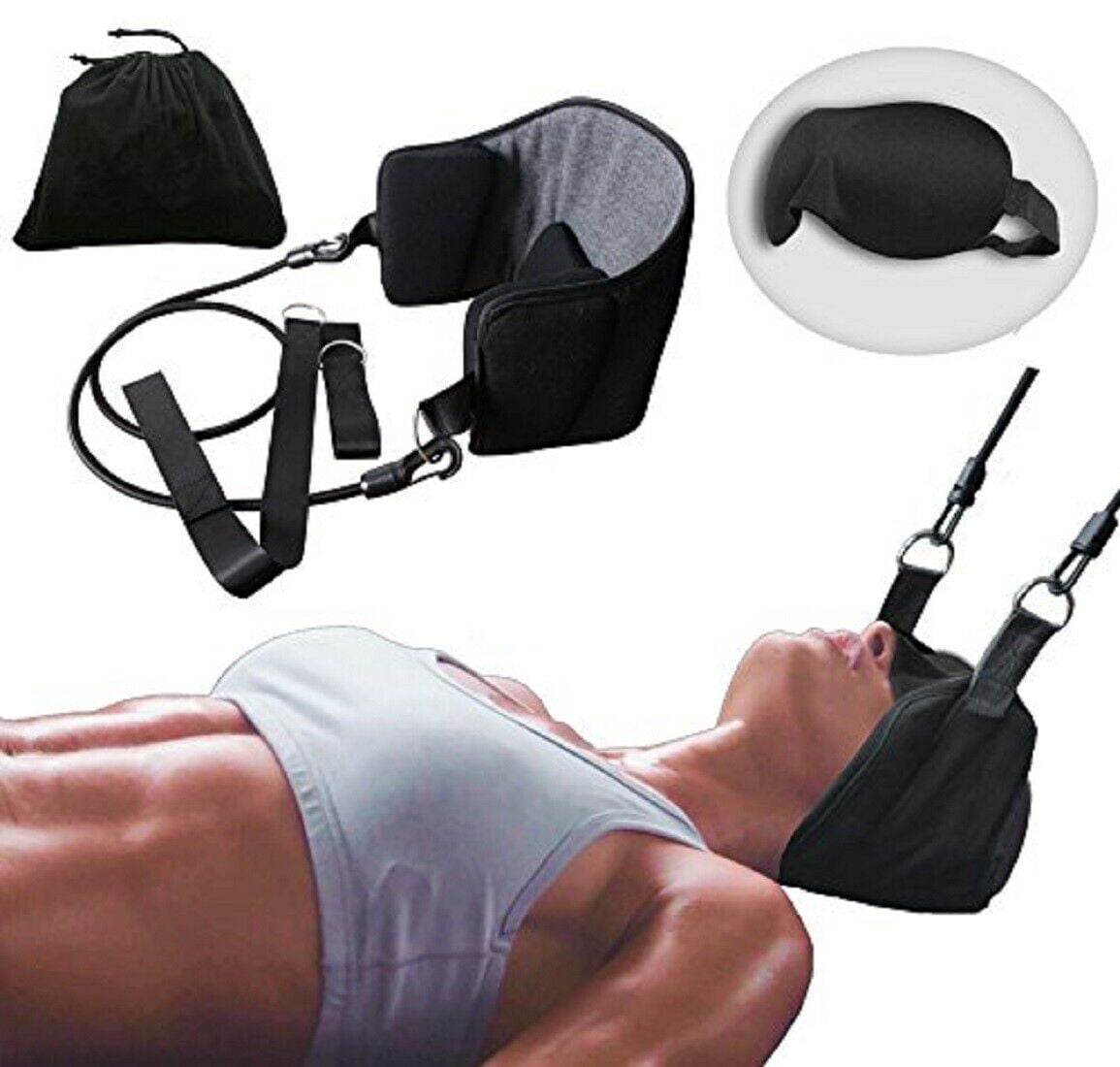 Hammock for Neck Pain Relief Support Massager Cervical Traction Pillow Stretcher 