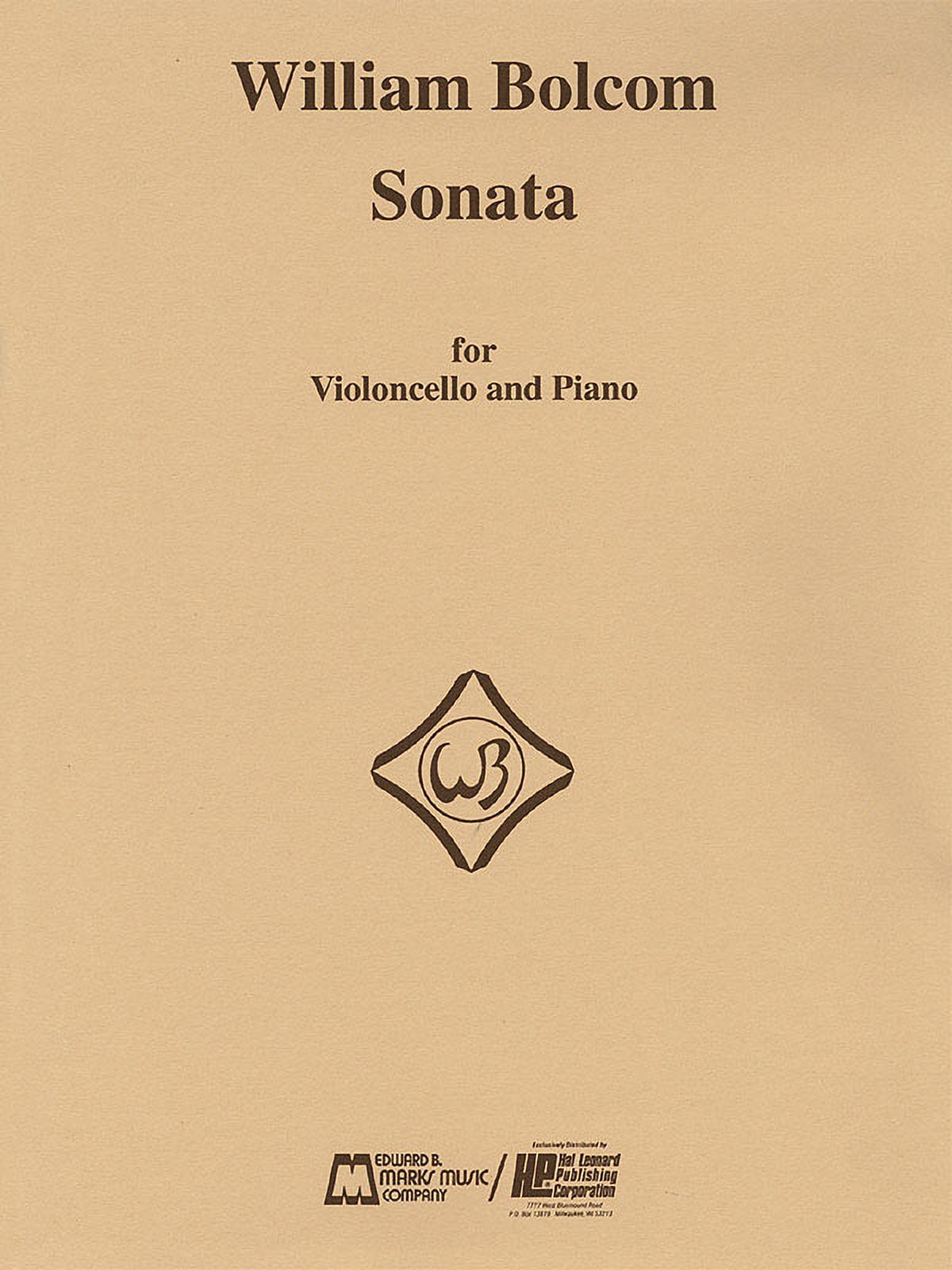 Sonata for Violincello: Cello and Piano (Paperback)