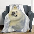 thumbnail image 4 of Fleece Blanket Seal Pups Throw Blanket - Super Soft Cozy Lightweight Blanket for Couch, Sofa, Bed, Camping, Travel - Microfiber Blanket Gift, 4 of 5