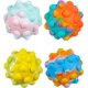thumbnail image 1 of 4 piezas de juguetes sensoriales de descompresión 3D, descompresión para niños y adultos, relleno de calcetín navideño (rosa, arco iris, azul, verde mezclado) 2.78 pulgadas, 1 of 5