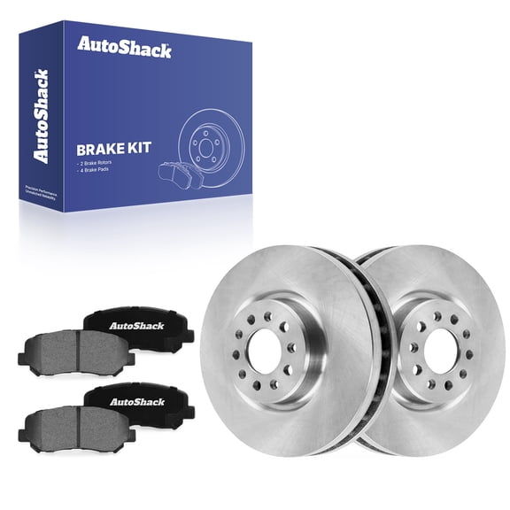 AutoShack Front Vented Brake Rotors   Ceramic Pads 6-PC Brake Kit Replacement for 2015-2017 Chrysler 200 12.99" (330 mm)