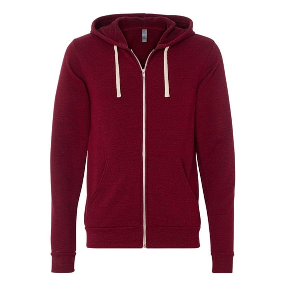 BELLA + CANVAS Unisex Triblend Sponge Fleece Full-Zip Hoodie Size up to 2XL