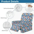 thumbnail image 4 of SCRAWLGOD Pineapple Monstera Blue Pink Recliner Chair Covers Lazyboy Recliner Cover 4 Piece Stretch Recliner Slipcovers Sofa Covers Washable Furniture Protector with Elastic Bottom for Dog, 4 of 7