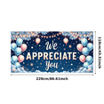 thumbnail image 2 of Decorative Design Appreciation Banner Polyester Material WE Gratitude Banner Appreciation Balloons for Employee Recognition Event Indoor Decoration Ceremony, 2 of 7
