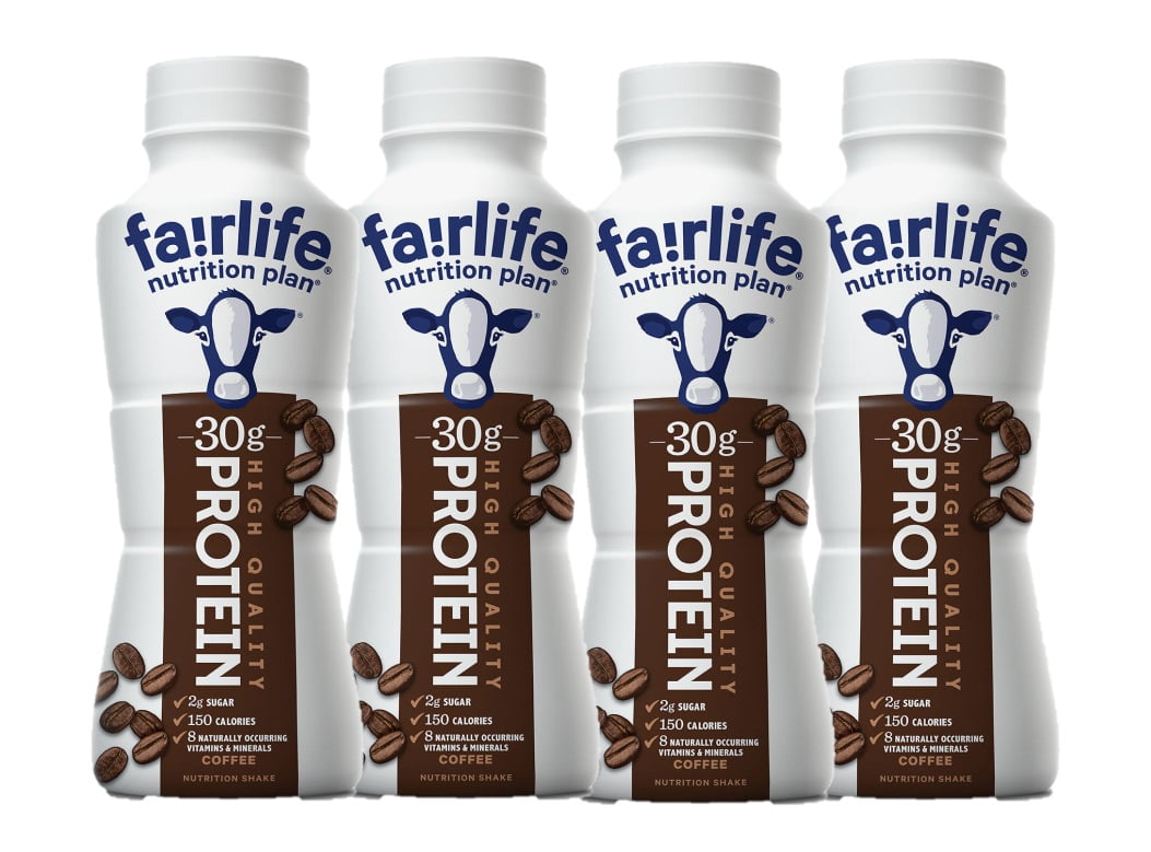 4 Pack Fairlife Nutrition Plan 30g Protein Shake, Coffee (11.5 fl. oz