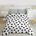thumbnail image 2 of Homewish Teens Boys Sport Basketball 2pcs Bedding Comforter Set,Ball Game Twin Comforter Sets,Black White Breathable Bedding Set,Breathable Home Decor, 2 of 8