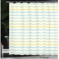 thumbnail image 4 of Ambesonne Striped Shower Curtain, Grunge Pastel Pattern, 69"Wx70"L, Multicolor, 4 of 5