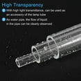thumbnail image 4 of Uxcell Acrylic Pipe Clear Rigid Round Tube 6mm(1/4") ID 10mm(3/8") OD 12" for Lamps and Lanterns, Water Cooling System, 4 of 5