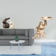 thumbnail image 2 of Conjunto De Esculturas Y Conejitos De Porcelana, Estatuas únicas De Animales De Cerámica Y Resina Para Decoración De Pascua, Jardín, Sala De Estar Y Estantería., 2 of 8