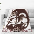 thumbnail image 1 of Balery Vintage Husky Dog Manta de Felpa Suave y Acogedora – Cobija de Franela Aterciopelada para Cama, Lavable y Cálida para Sofá, Mascotas, Transpirable-80"x60", 1 of 7