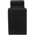 thumbnail image 4 of Meridian Furniture Banc en Velours Noir Stylet, 4 of 7