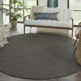 thumbnail image 4 of 8' Charcoal Round Power Loom Area Rug, 4 of 5