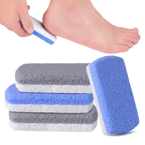 Glass Pumice Stone for Feet, Callus Remover and Foot scrubber & Pedicure Exfoliator Tool Pack of 4