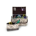 thumbnail image 5 of Dritz Rectangular Sewing Basket with Zippered Case, Medium, Neautral Floral, 5 of 6