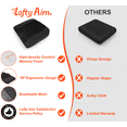 thumbnail image 6 of Lofty Aim Memory Foam Car Seat Cushion, Sciatica & Lower Back Pain Relief for Driving, Office Chair, Wheelchair -Black, 6 of 9